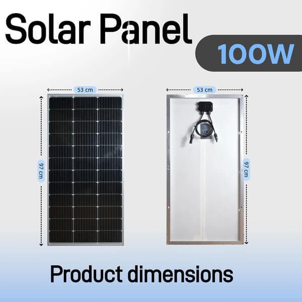 Solpanel, Hög Effektivitet, Hållbar Konstruktion,100W*2