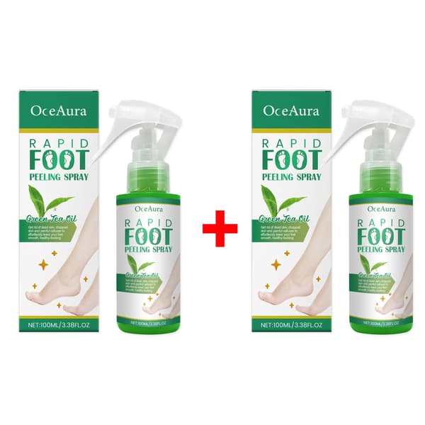 Fodfugtighedsspray, eksfolierer død hud, hydrerer tørre fødder,2pcs