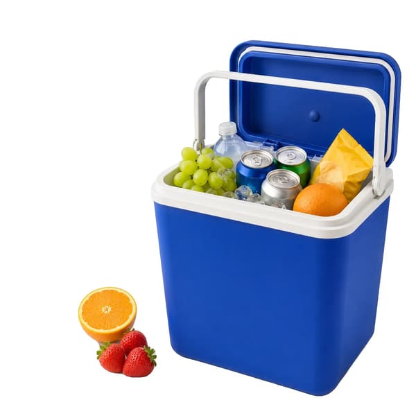 Køleboks, 12 Liter Kapacitet, Holdbart Design,Blå