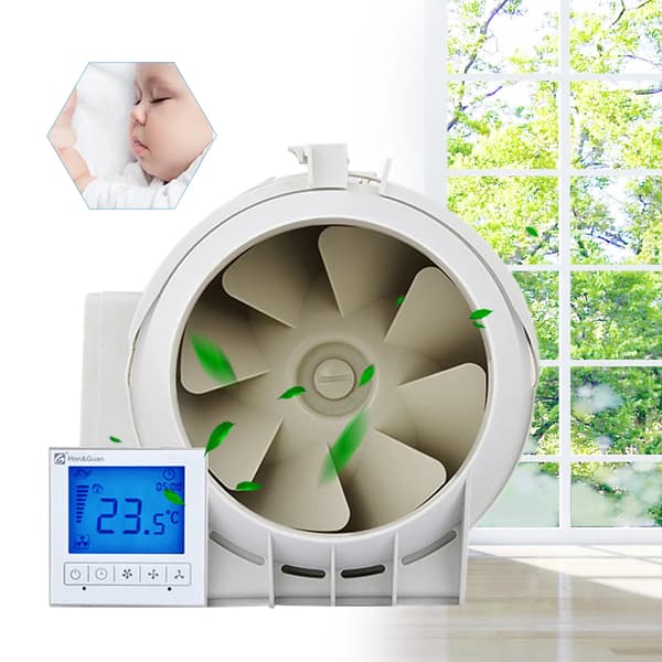 Afbudsventilator, Stille Drift, Timerfunktion,HVID