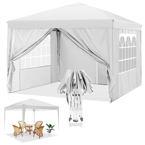 Pop Up Tält, Vattentätt, UV-skydd,VIT
