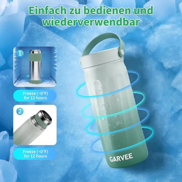 Brystmælk Küler, Rustfrit Stål, 600ml Kapacitet, Kompakt Design, Opretholder Temperatur i 24 Timer, Egnet til Opbevaring af Brystmælk