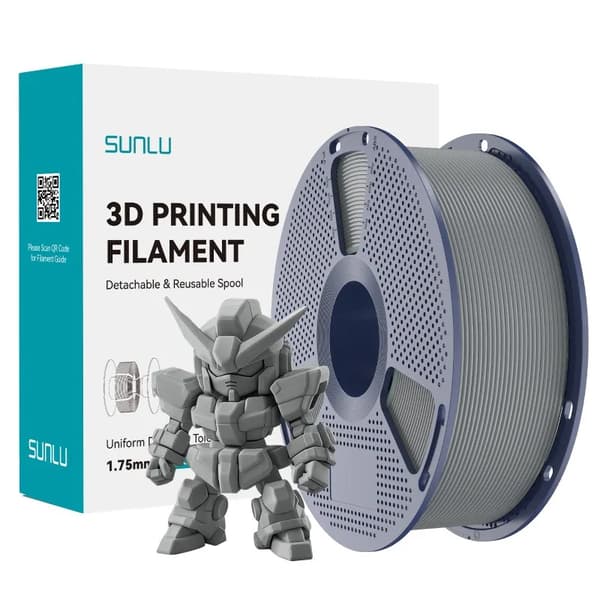 3D-printer filament, PLA Plus, egnet til FDM-printere,Grå