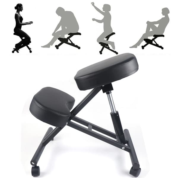 Kontorstol, Ergonomisk Design, Justerbar Højde,sort