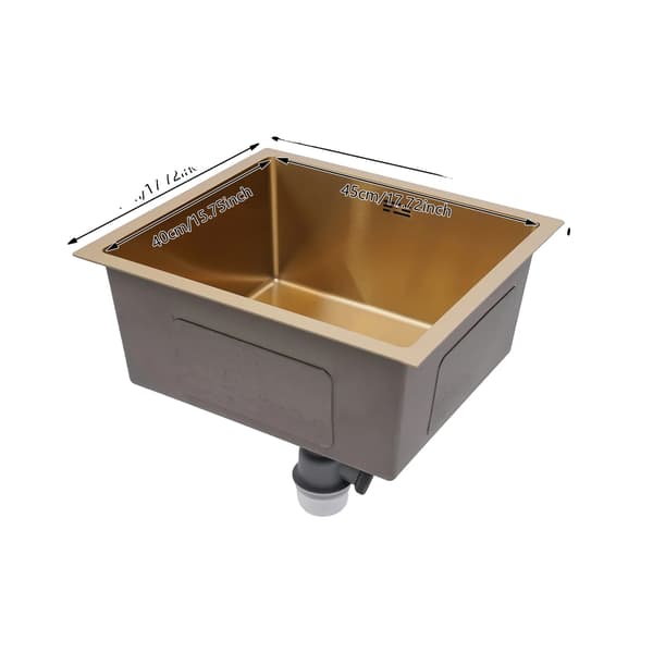 Køkkenvask, Holdbart Rustfrit Stål, Rummelig Design,Guld