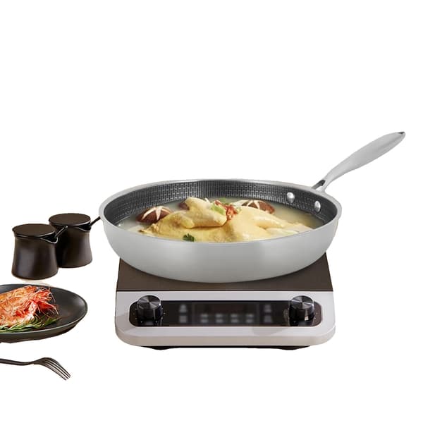 Stegepande, Rustfrit Stål, Non-Stick Overflade,32cm