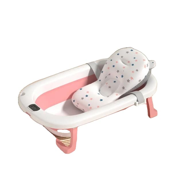 Badekar, Temperatursensor, Sammenklappeligt Design,Pink
