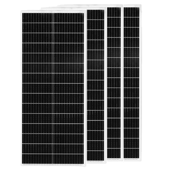 Solpanel, Hög Effektivitet, Mångsidiga Tillämpningar,4Pcs100W (400W)