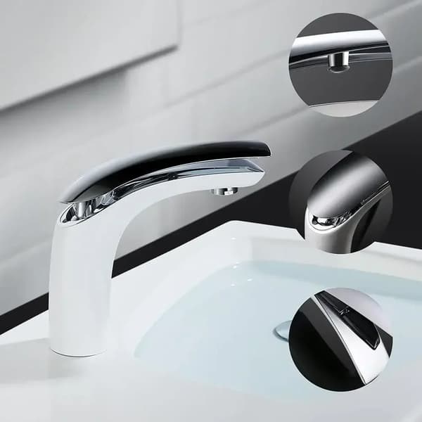 Blandare, Modern Design, Enkel Installation,VIT
