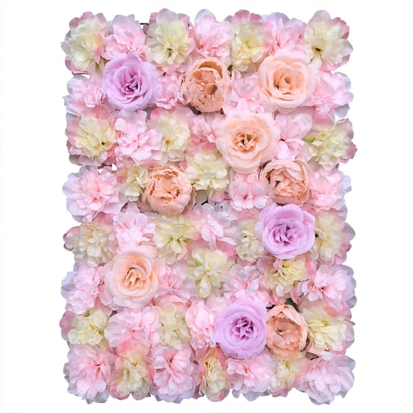 Blomväggspaneler, Elegant Design, Mångsidig för Evenemang,Rosa