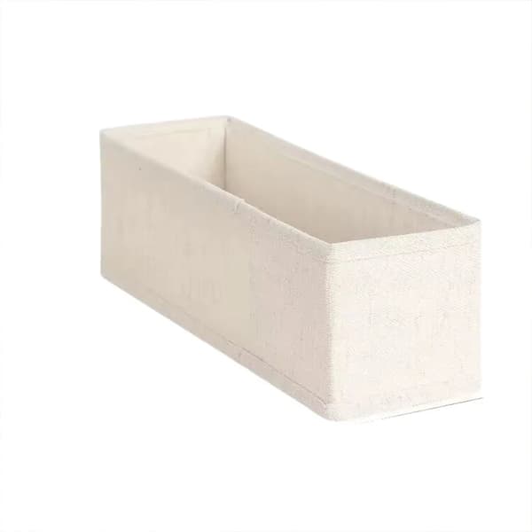 Opbevaringsorganisator, Foldbart Design, Holdbart Stofmateriale,Beige 2stk