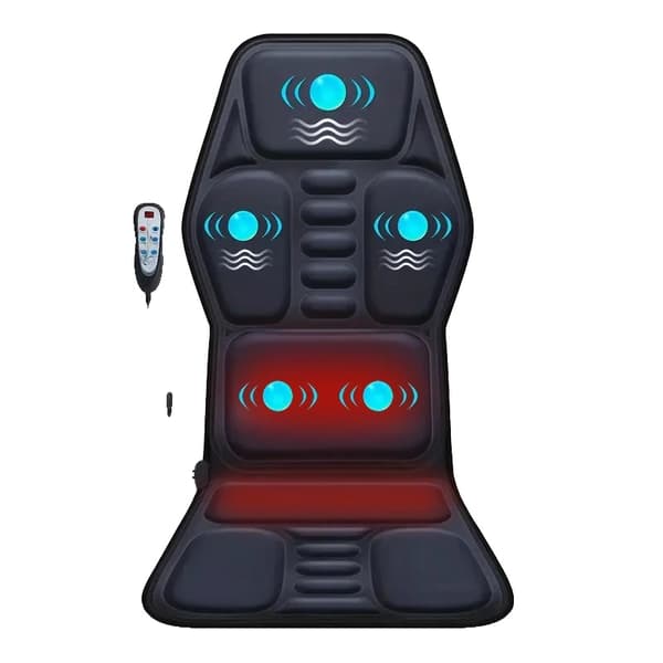 Massagedyna, Värmefunktion, Helkroppsvibration, EU-kontakt, Textiltyg