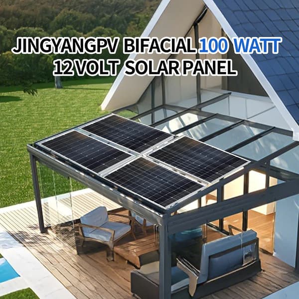 Solpanel, 100W Maximal Effekt, Hög Effektivitet,2st 100w panel