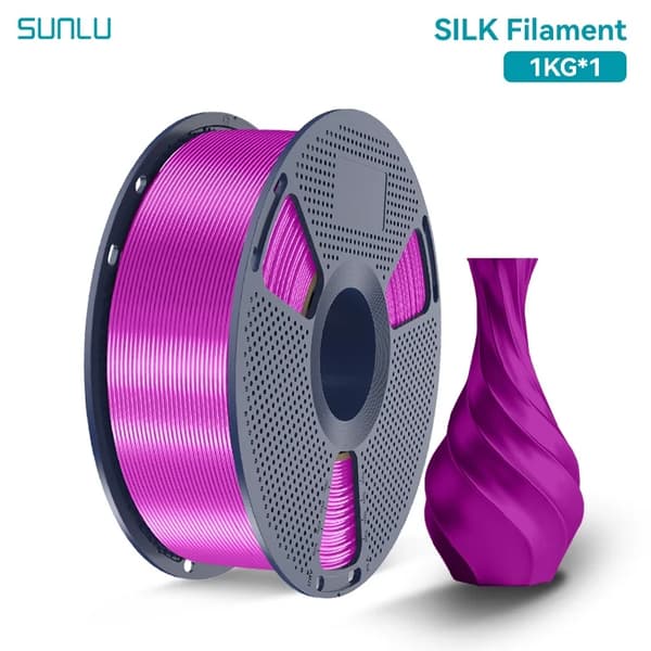 3D-printer filament, PLA-materiale, blank finish,Silke Lilla