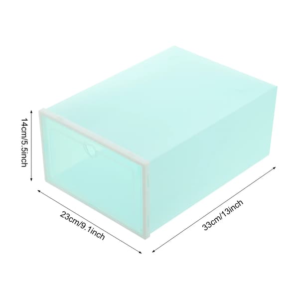 Skoförvaringslådor, Stapelbar Design, Fällbar Struktur,grön