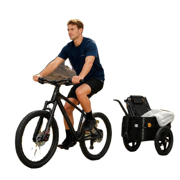 Släpvagn, Stålkonstruktion, God kapacitet, svart