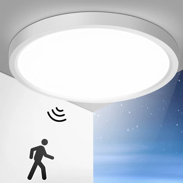 Loftlampe, Bevægelsessensor, Energi Effektiv,Neutral Lys-a, HVID-a, 1PC