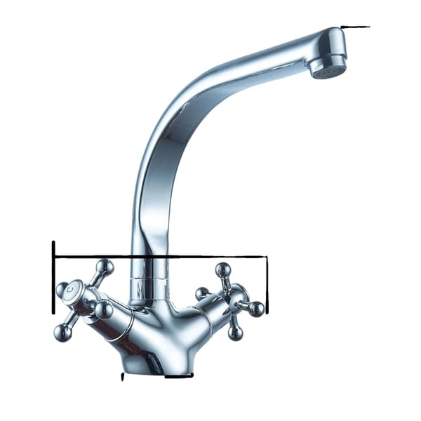 Basinblandare, Hållbar Metallkonstruktion, Modern Design,Silver