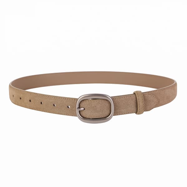 Læderbælte, Casual Stil, Holdbart Materiale,khaki, 100cm-b