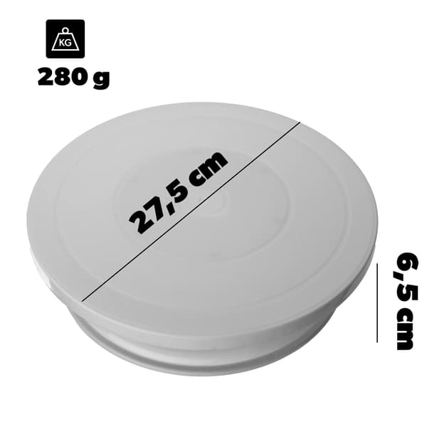 Kagefad, Glasmateriale, 28 cm Diameter, Rund Form, Fødevarekontaktmateriale Certificering, Egnet til Servering af Desserter