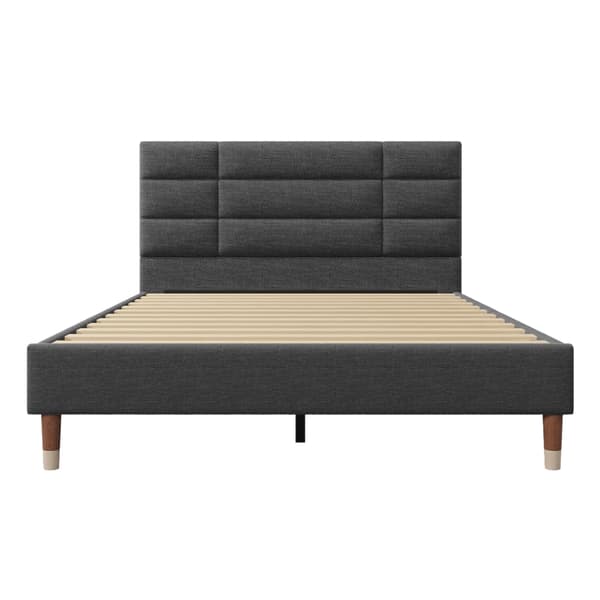 Polstret Seng, Moderne Stil, Robust Konstruktion,MØRKE GRÅ, 140x200cm