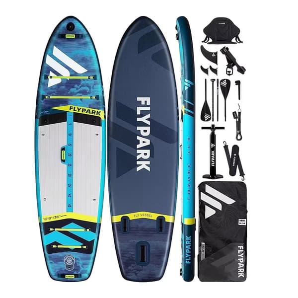 Uppblåsbar Stand Up Paddle Board, Ultra-Stabil Design, PVC Material,Azure Moln