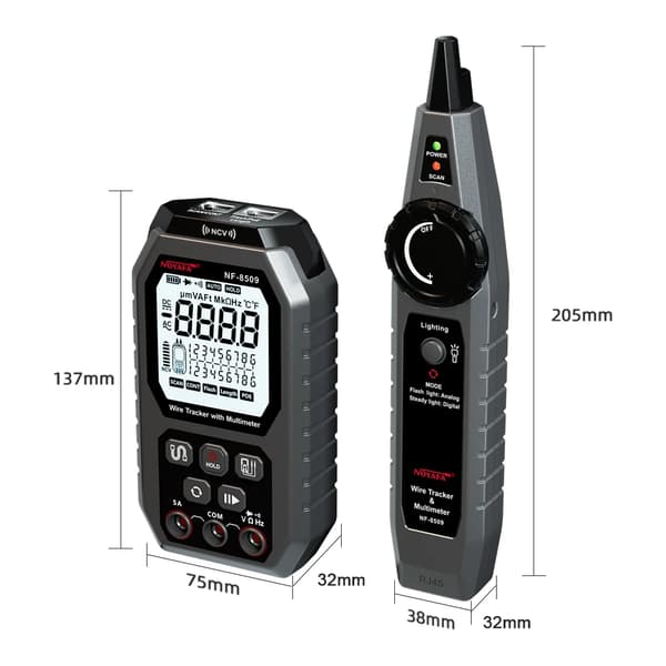 Multimeter, POE-testning, Trådsökning, NF-8509