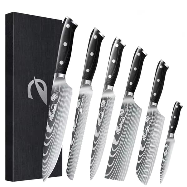 Kockknivset, Professionell Kvalitet, Ergonomisk Design,6st