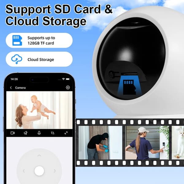 IP Kamera, 5MP, WiFi-forbindelse,5mp kamera