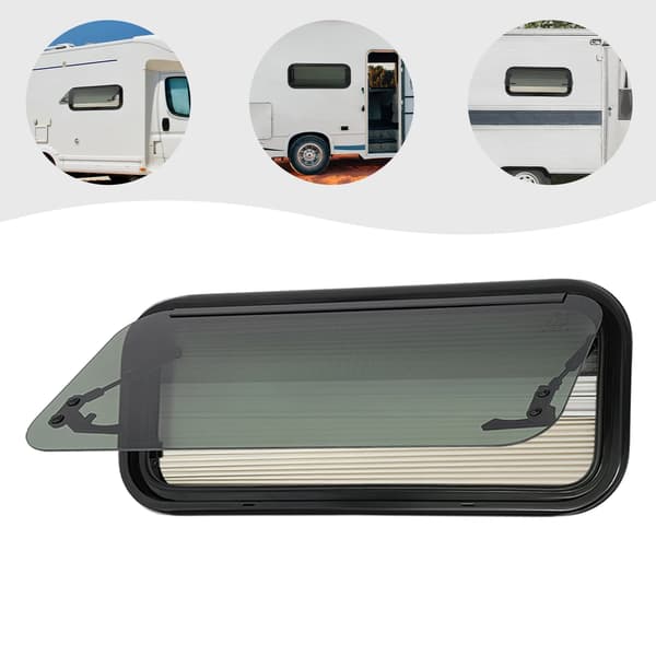 RV-vindue, Moderne Design, Holdbar Konstruktion,sort