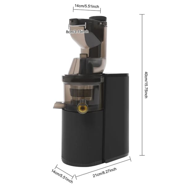 Juicer, Stille Drift, Høj Saftudbytte,sort