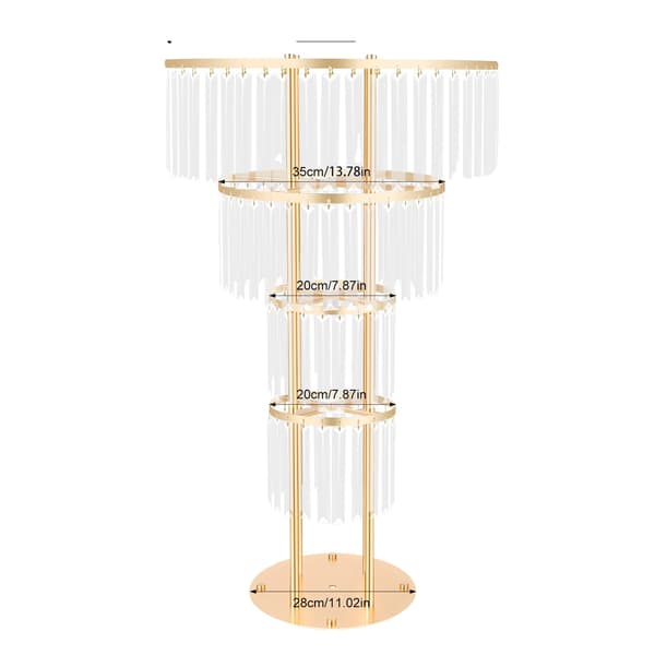 Blomsterställning, Fyratierad Design, Modern Stil,Guld