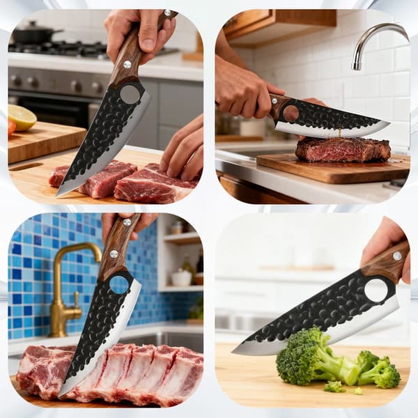 Kockknivset, Handsmidd, Mångsidig Köttberedning,Brun