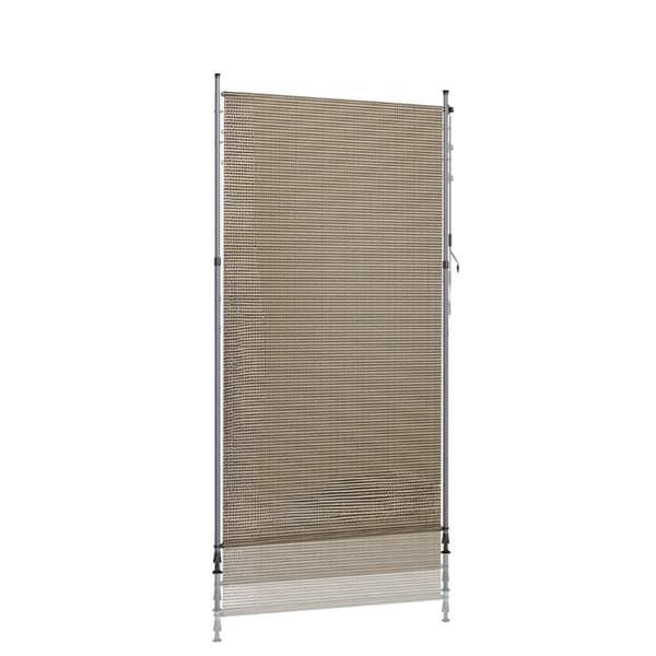 Markise, HDPE Materiale, Nem Installation,Kaffe 150x270cm