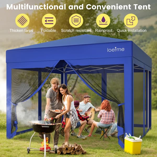 Pop Up Pavillon, Vandtæt, Netvægge,3x3m
