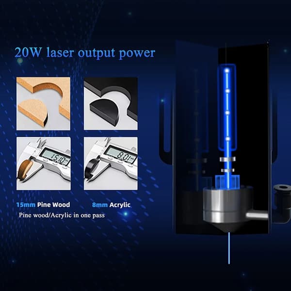 Lasergravyr, Pekskärm, Hög hastighetsskärning,EU