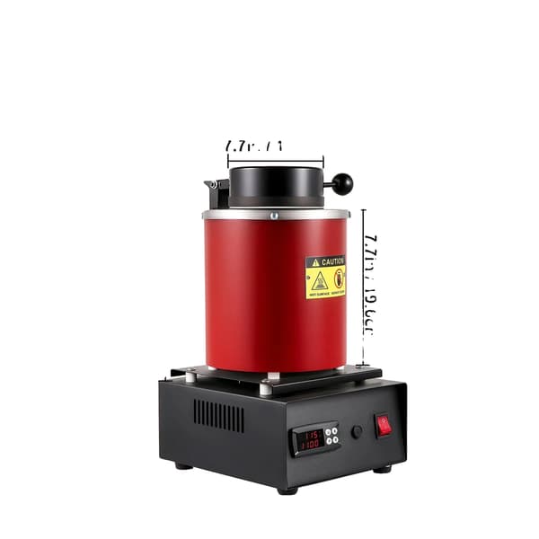 Smeltedigel, PID Kontrolsystem, 3KG Kapacitet,1350W-1