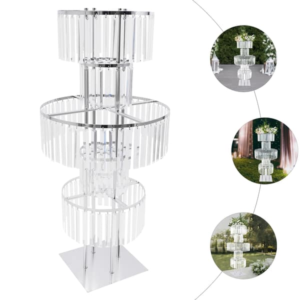 Blomsterstand, 5-lags design, holdbare materialer,Sølv