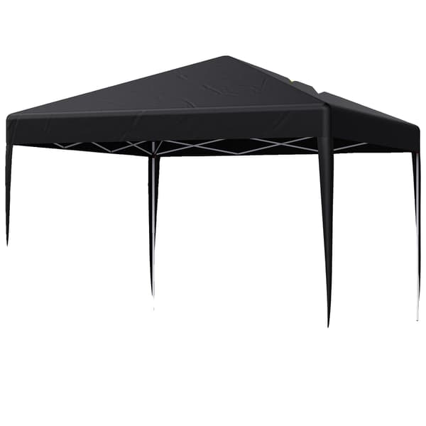 Gazebo Telt, Vandtæt Kappe, Nem Opsætning,3x3m Sort