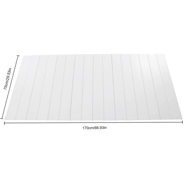 Fällbart Badkar Lock, PVC Material, 75cm x 170cm, Maximal Belastning 5kg, Vit Design, Multifunktionell Bricka