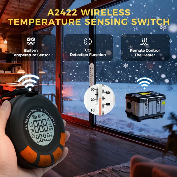 Luftvarmer, Smart Kontrol, Kompakt Design,TB10pro WIFI