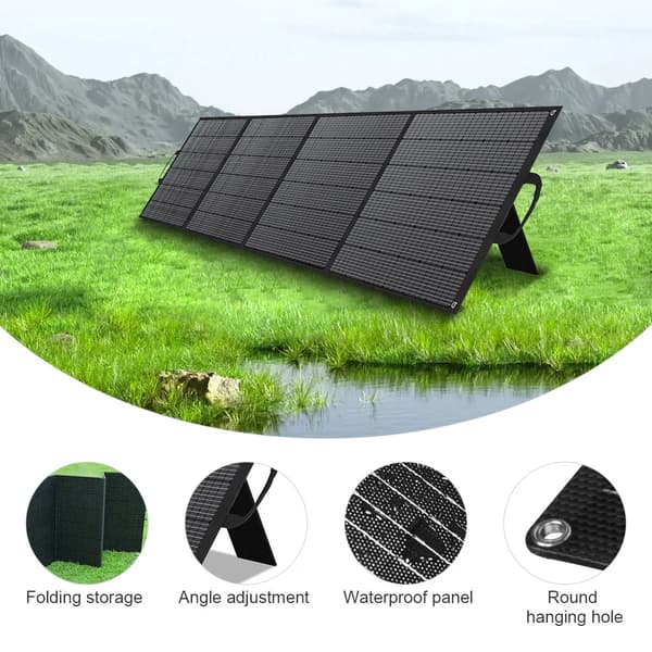 Solpanel, hög effektivitet, justerbar vinkelfunktion,TP400