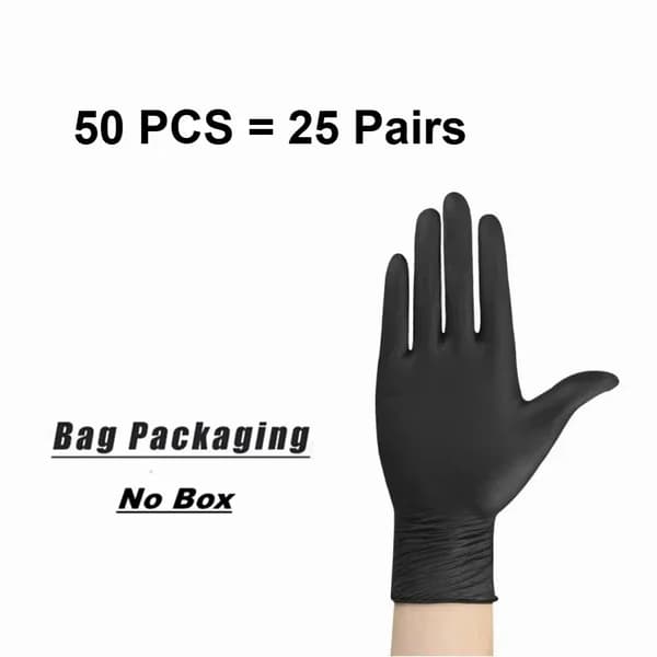 Engangs handsker, latexfri, vandtæt beskyttelse,M, 50 PCS