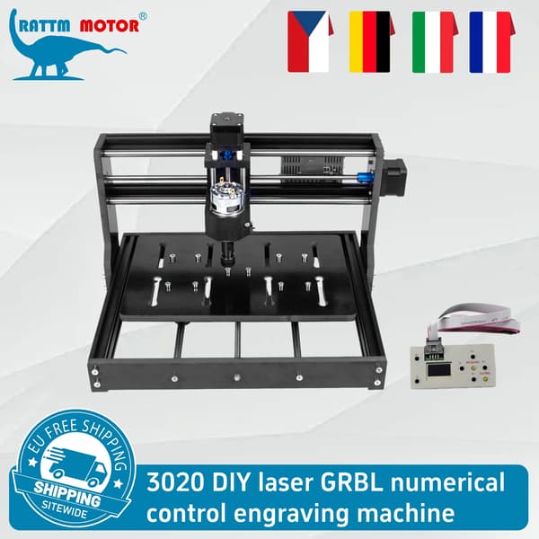 Graveringsmaskine, Desktop CNC Router, GRBL Controller,TILFØJ offline