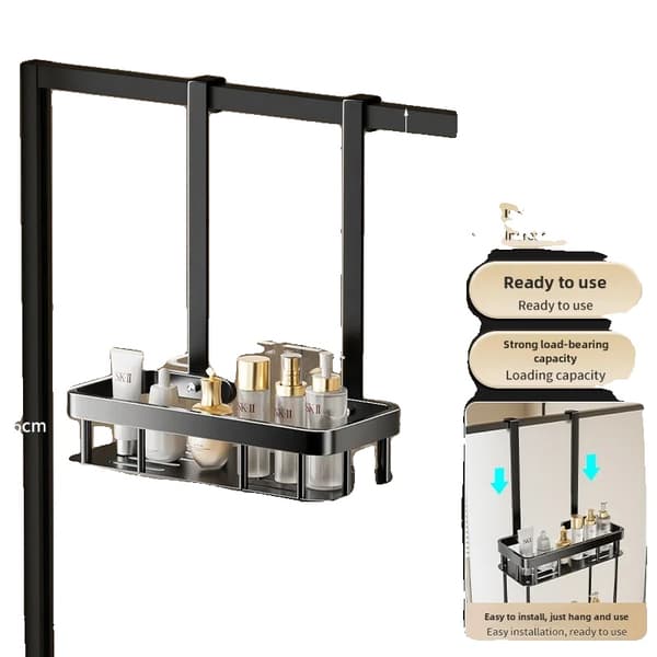 Badeværelsesorganisator, Væghængt, Pladsbesparende Design,1 lag