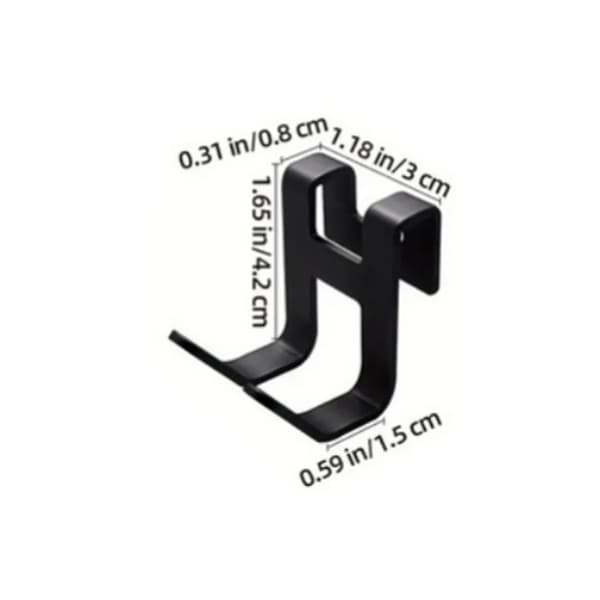 Bagkrogstativ, Tungt jern, Pladsbesparende organiser,4pcs