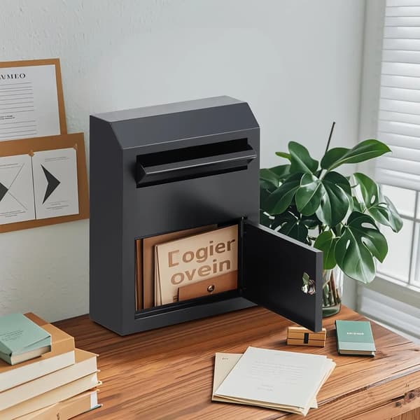 Nøgleaflæsningsboks, Metal Konstruktion, Vandtæt Design,Sort