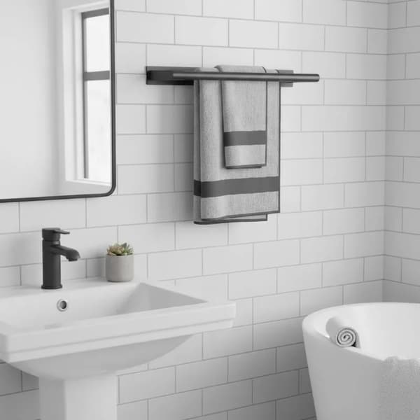Handdukshängare, Modern Minimalistisk Design, Hållbart Rostfritt Stål,armégrön