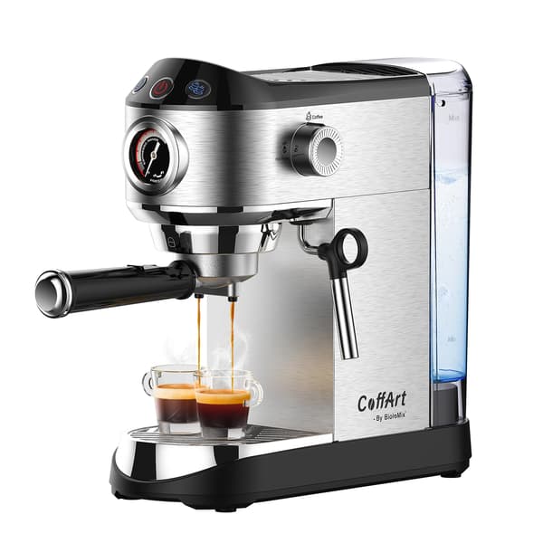 Espresso Maskine, Rustfrit Stål, Mælkeskummer,CM7008, EU-b