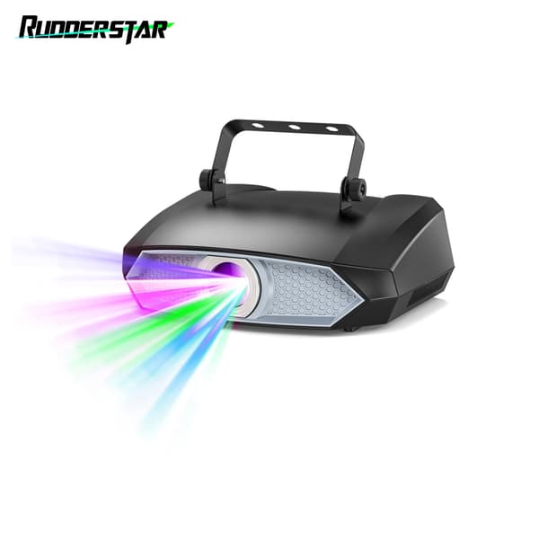 Laserbelysning, RGB Sceneeffekter, Mobilappkontrol,sort, EU stik